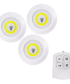 Set 3 Luz + Control Remoto Emergencia Lampara