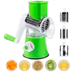 Rallador Manual Cortador Verduras Con 3 Chuchillas Acero