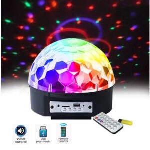 Media Esfera con luces rgb