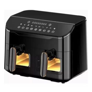 Freidora de aire doble canasto 8L total oryx