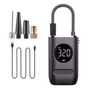 Compresor inflador de auto moto pelota bicicleta recargable