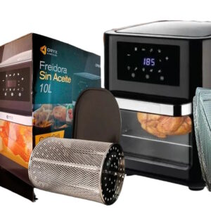 freidora sin aceite 10LTS con espiedo y cesta giratoria 935A