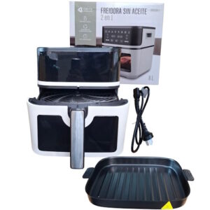 freidora sin aceite 2 en 1 con grill 8lts or935a-1