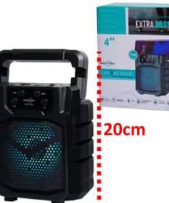 Parlante 4" 1393 con luz usb sd fm bluetooth