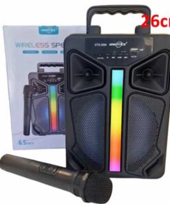 Parlante 6.5" 2066 con luz rgb microfono inalambrico usb sd fm bluetooth