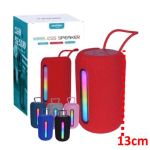 Parlante 2x2" 2072 con luz rgb cable usb sd fm bluetooth