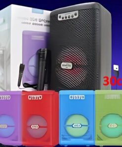 Parlante 6.5" 2078 con luz microfono usb sd fm bluetooth