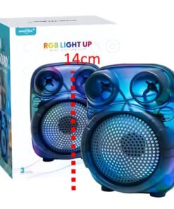 Parlante 3" 2166  con luz INTERIOR translucido usb sd fm bluetooth