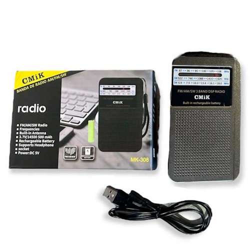 Radio am fm Recargable CMiK 308