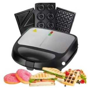 Maquina sandwichera Waflera Dona 3 en 1 Oryx antiadherente