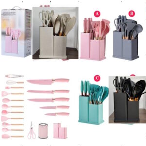 Set Utensillos Cocina CON CUCHILLOS CUCHARAS ESPATULAS ETC..