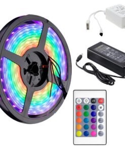 Tira Led 5mts 5050 Rgb, Kit Completo, control fuente y controlador