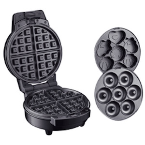 Maquina Waflera Cookie Dona 3 en 1 Oryx antiadherente