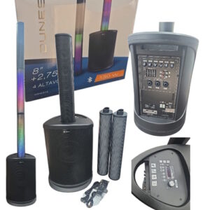 Parlante ALTA CALIDAD con luz rgb microfono usb sd fm bluetooth  512 ounes