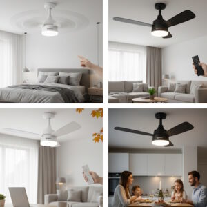 Alternative view of Ventilador De Techo 24" con Led cfl7