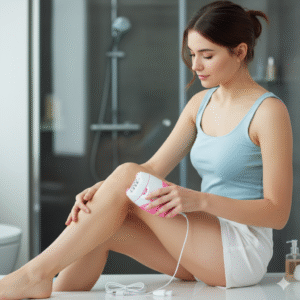 Alternative view of Depiladora KEMEI recargable