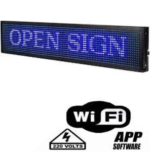 Cartel programable 1mts x 20cm unicolor