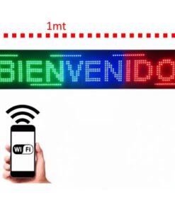Cartel programable 1mts x 20cm 3 colores