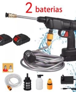 Hidrolavadora inalámbrica con 2 baterias, accesorios