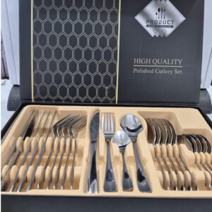 Alternative view of Set de cubiertos en caja 24pcs 718