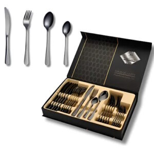 Set de cubiertos en caja 24pcs 718