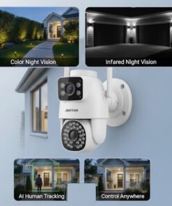 Alternative view of Camara de seguridad doble ip con entrada LAN, exterior ICSEE