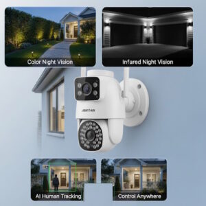 Alternative view of Camara de seguridad doble ip con entrada LAN, exterior ICSEE