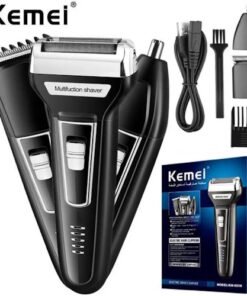 Afeitadora Cortapelo 3 en 1 Nariz Recargable USB KEMEI
