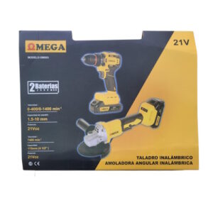 Kit Inalambrico De Amoladora Y Taladro OMEGA