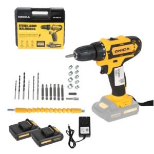 Taladro inalambrico Onica con accesorios