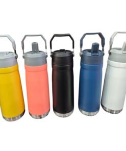 Botella termica 650ml con manija de metal