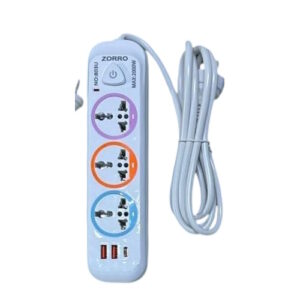 Zapatilla Alargada 3 Enchufes 2 USB A 1 USB C  AF1179