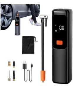 Compresor inflador de auto moto pelota bicicleta recargable usb c
