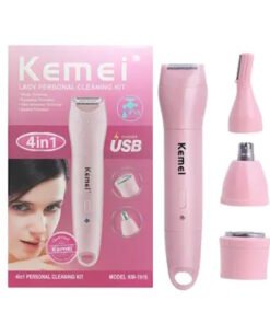 Depilador Kemei 4 en 1 A PRUEBA DE AGUA recargable km1916