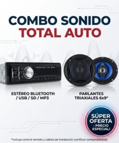 Combo Estéreo BT + Parlantes 16cm