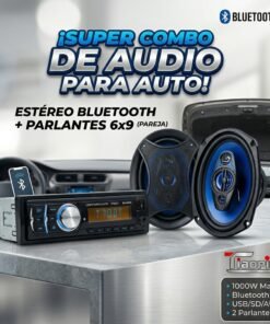 Combo Estéreo BT + Parlantes 6×9